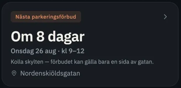 Samma nedräkning i mörkt läge