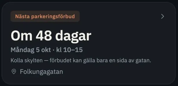 Samma nedräkning i mörkt läge
