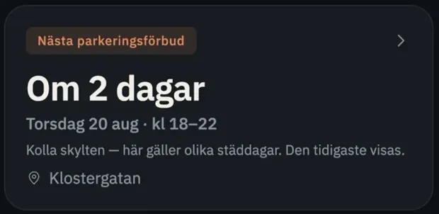 Samma nedräkning i mörkt läge