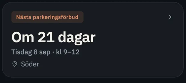 Samma nedräkning i mörkt läge
